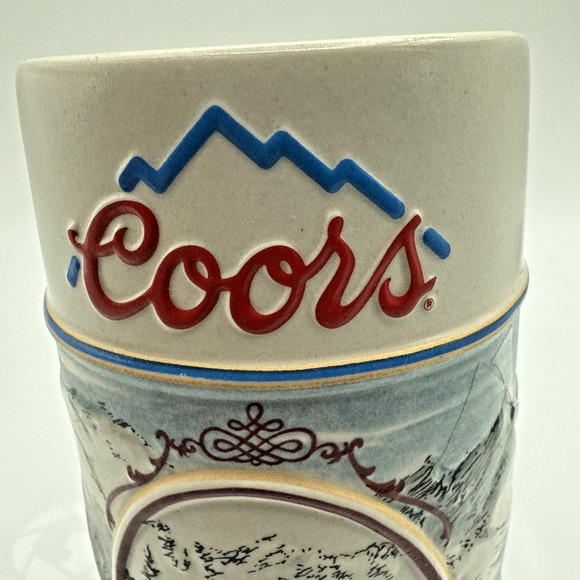 Original Coors The Rocky Mountain Legend Series Numbered Beer Stein Vintage 1991 - Picture 3 of 8